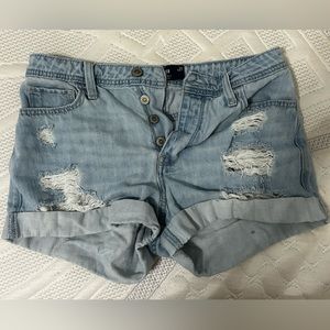 Hollister size 5 mom jean shorts